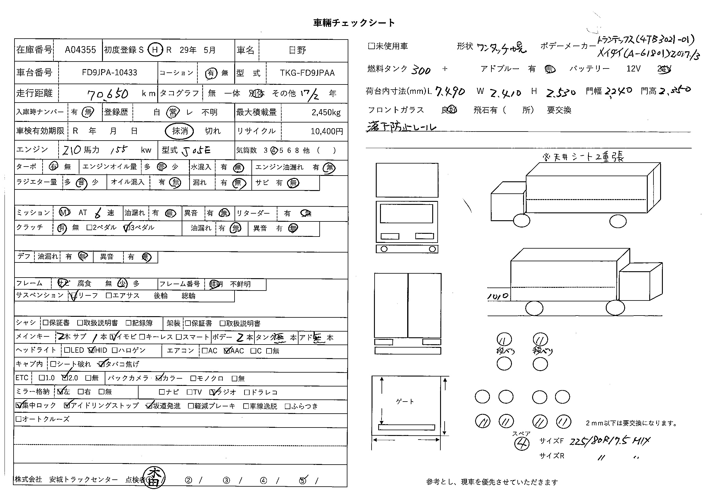 トラック画像