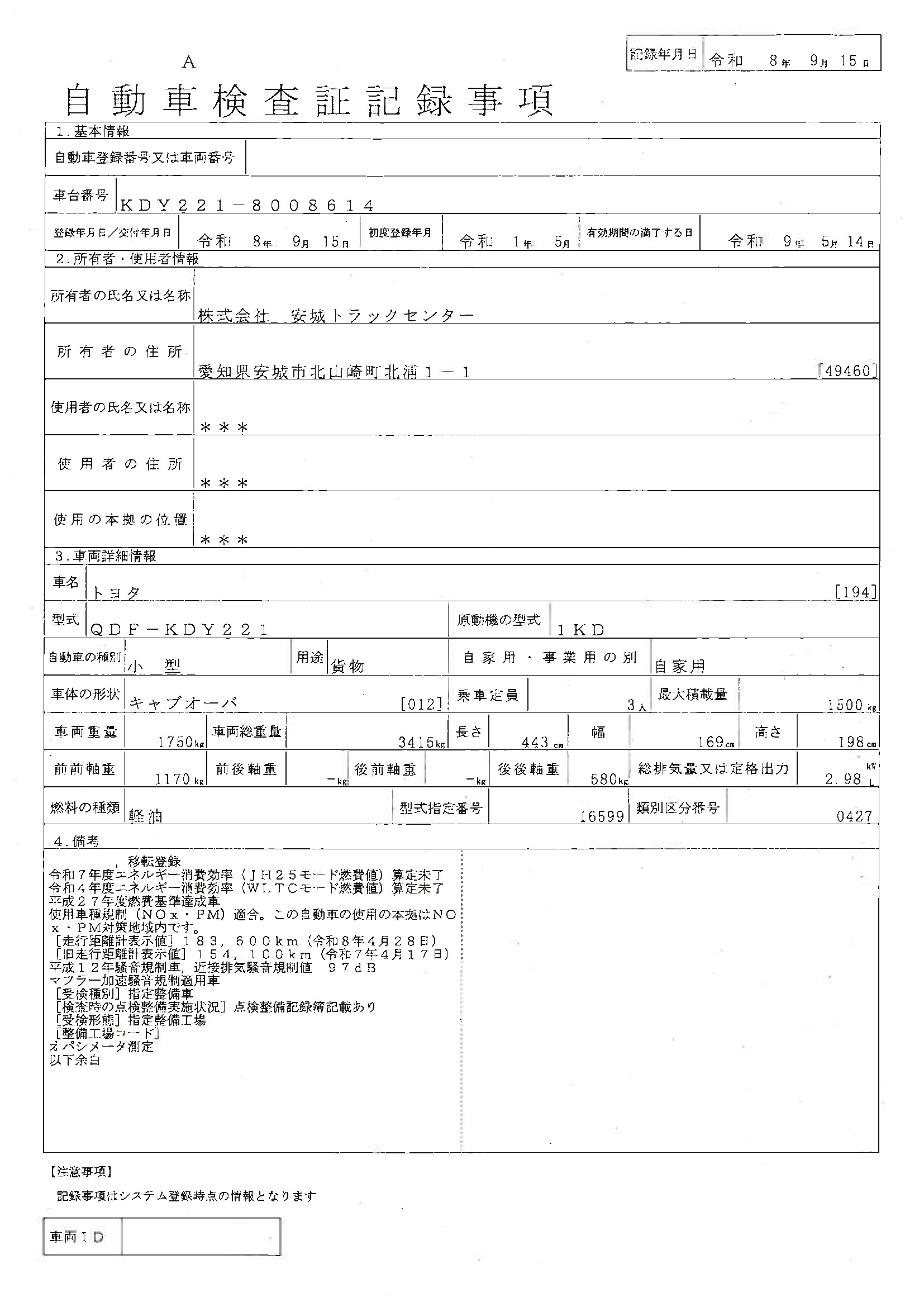 トラック画像
